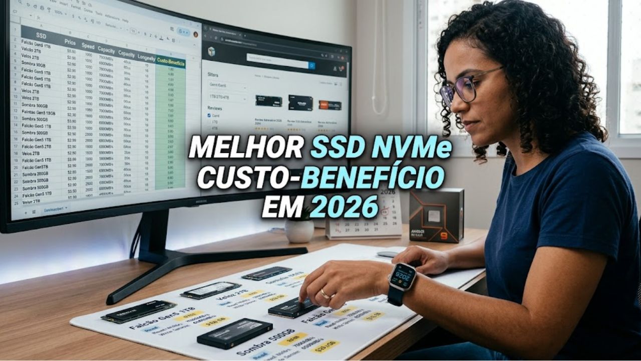 Melhor SSD NVMe custo-benefício em 2026