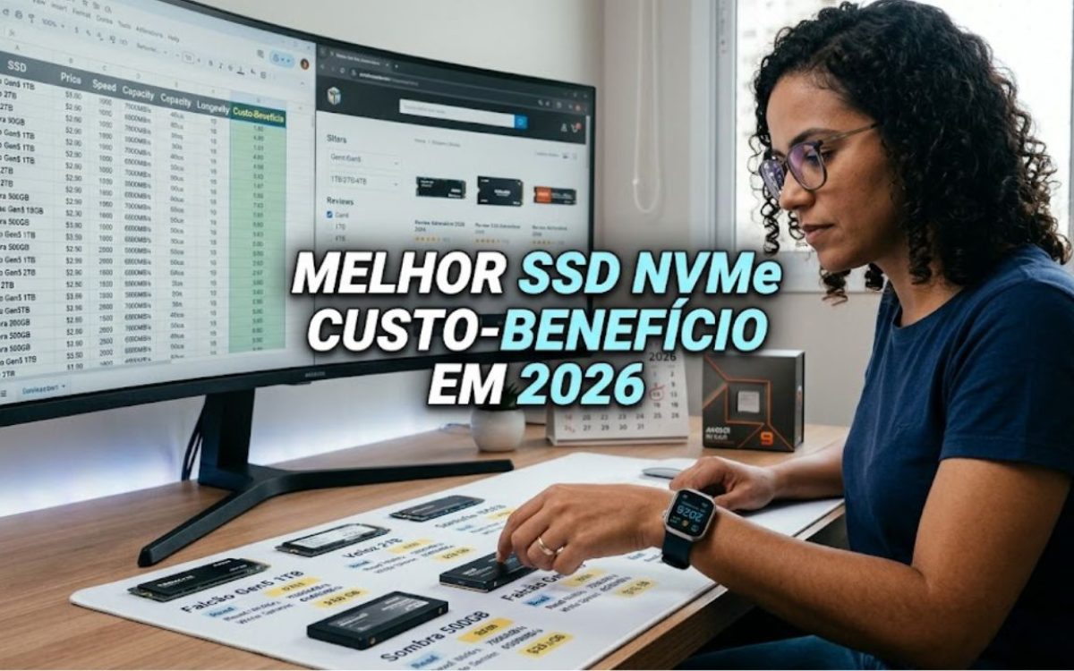 Melhor SSD NVMe custo-benefício em 2026