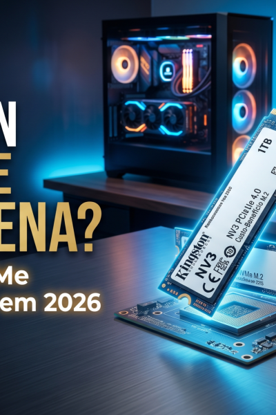 SSD Kingston NV3 1TB M.2 2280 NVMe Gen4, Desempenho e Eficiência para Upgrade de PC – SNV3S/1000G